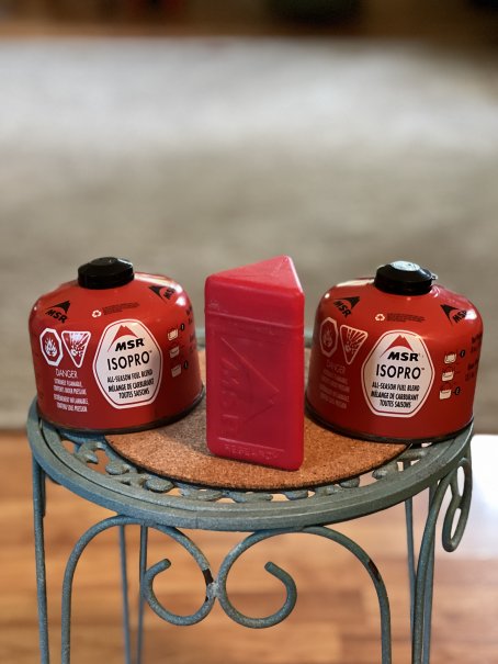 MSR PocketRocket Stove and MSR Isopro Fuel