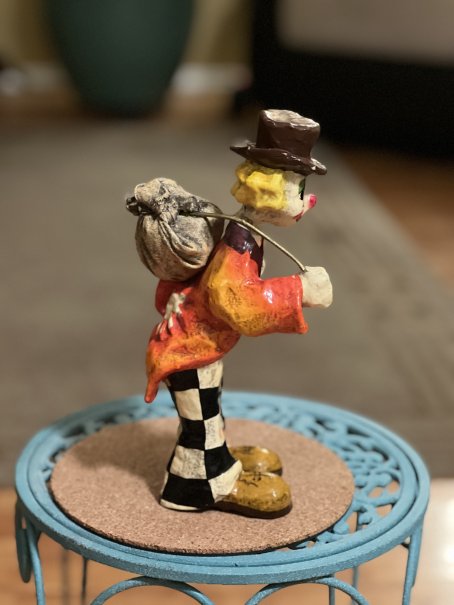 Paper Mache Hobo Figurine by Alvarez Meifiso