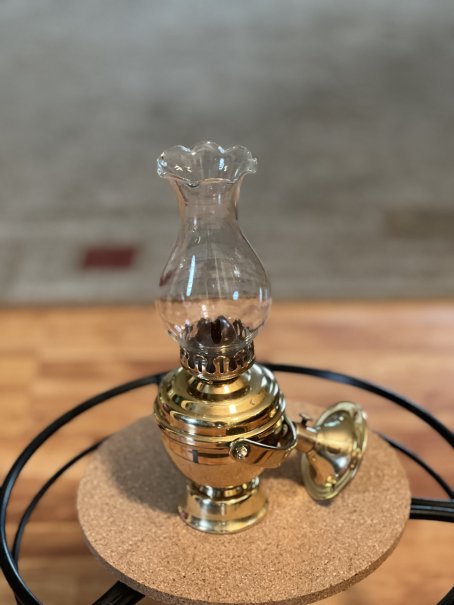 Brass Nautical Wall-Mount Gimbal Ship’s Lantern by Perko