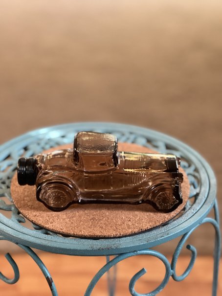 1970s Avon Sterling Six Aftershave Car glass decanter